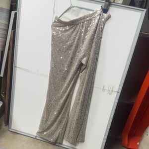 Sequin Wide Leg Pants